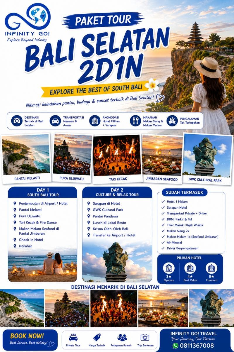 Paket Bali Selatan 2D1N